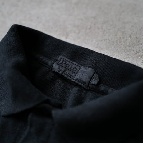 ［L］Super Black_VINTAGE POLO SHIRT_made in USA_no.03