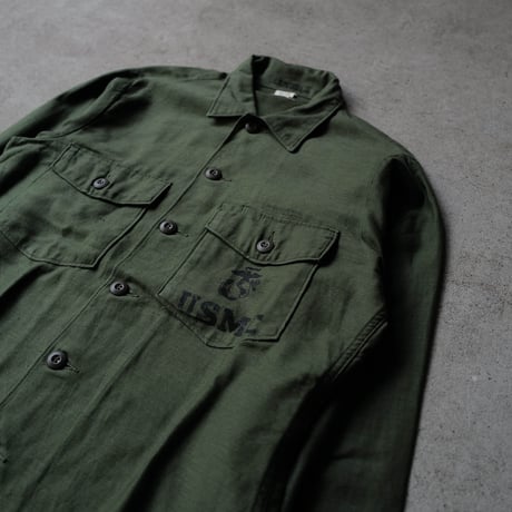 ［15 (1/2)］USMC Olive Green Shirts_Cotton 100_no.30