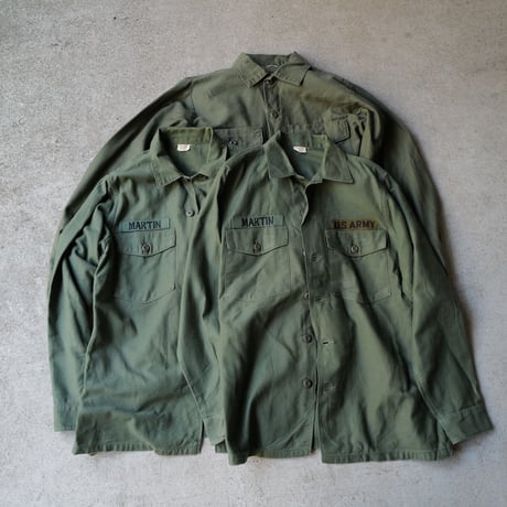 ［15( 1/2) L fit］USARMY Olive Green Shirts_Cotton 100_no.9