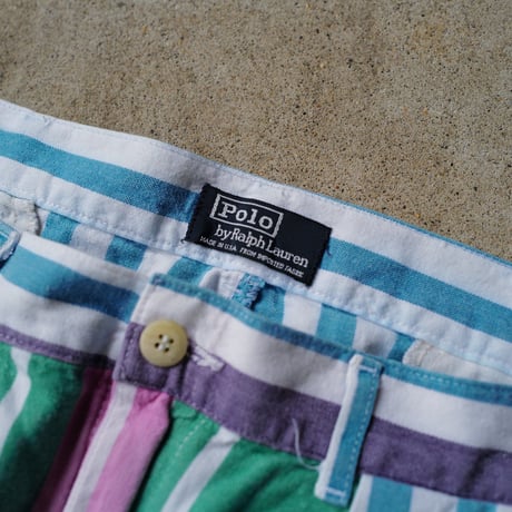 [W34] USA POLO SHORTS 2tuck_80-90s vintage