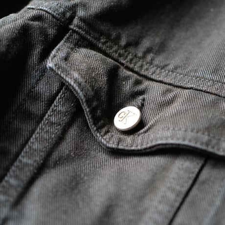 ［L］Calvin Klein Jeans_Sulfur Black Denim Jaket_90s