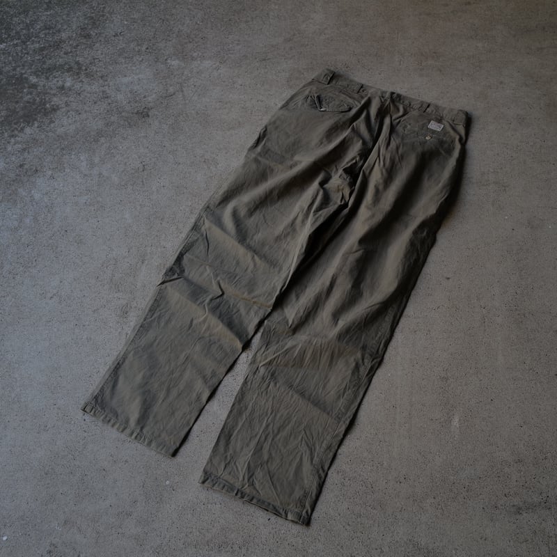 W36 L32] VINTAGE POLO CHINO 2tuck Pants_Milita