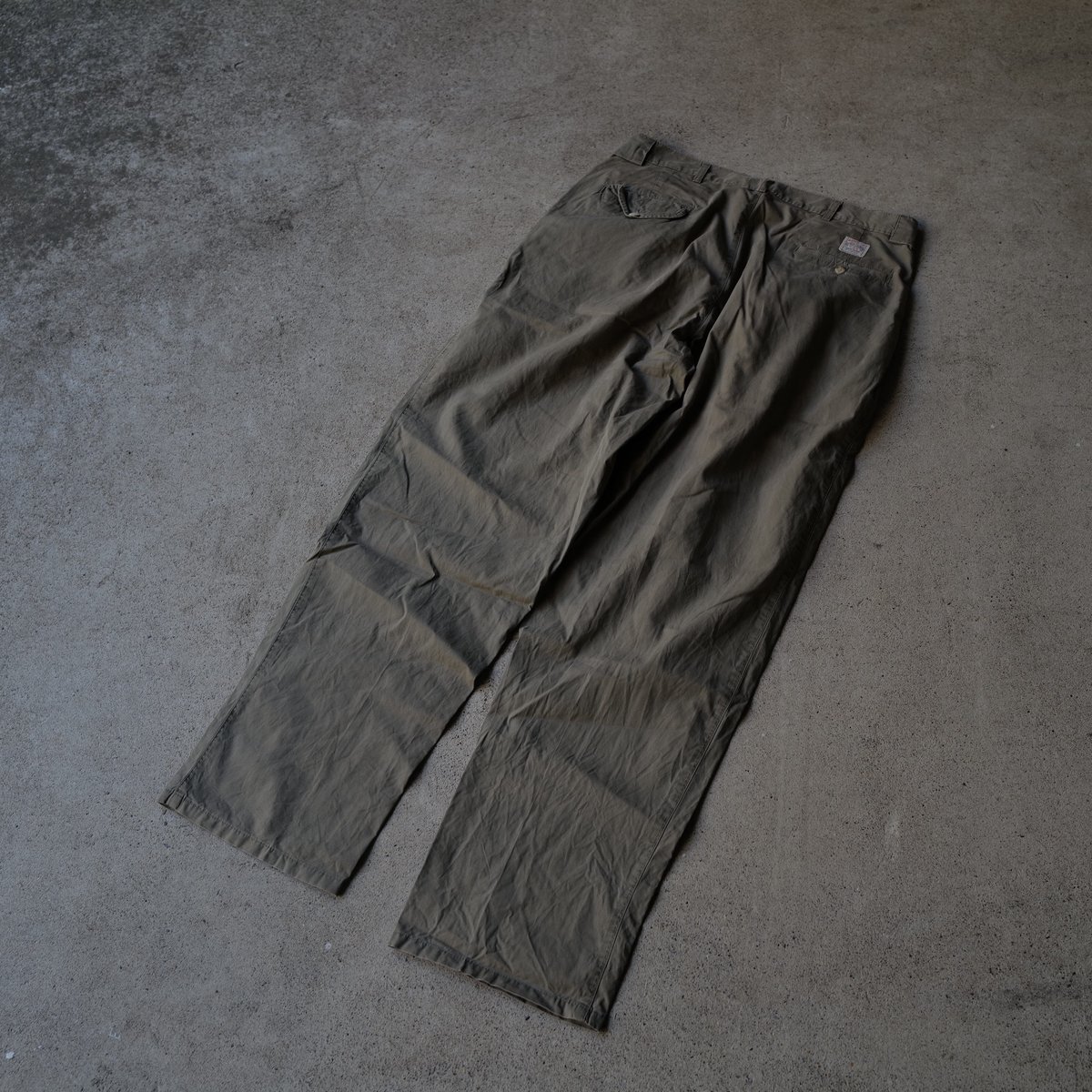 W36 L32] VINTAGE POLO CHINO 2tuck Pants_Milita