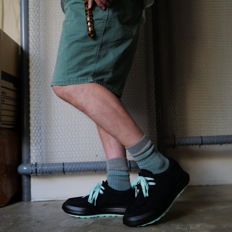 anytee wander etc. カジュアルシューズ 黒/ミント　27.0 Big Foot 