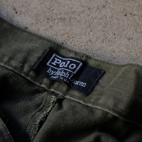 [W38 L34] VINTAGE POLO CHINO 2tuck Pants_Military Color_no.7