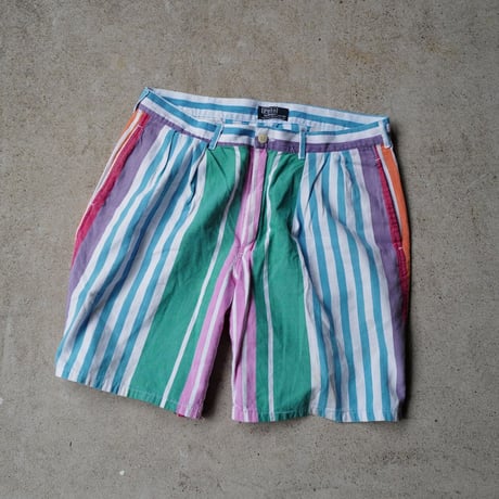 [W34] USA POLO SHORTS 2tuck_80-90s vintage