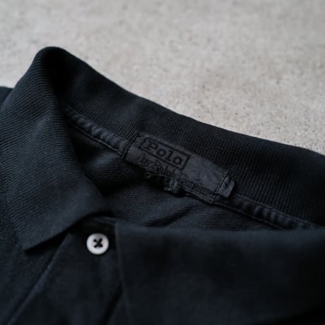［XL］Super Black_VINTAGE POLO SHIRT_made in USA_no.08