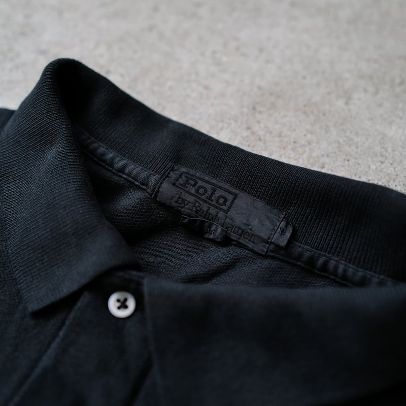 XL］Super Black_VINTAGE POLO SHIRT_made in USA_ 