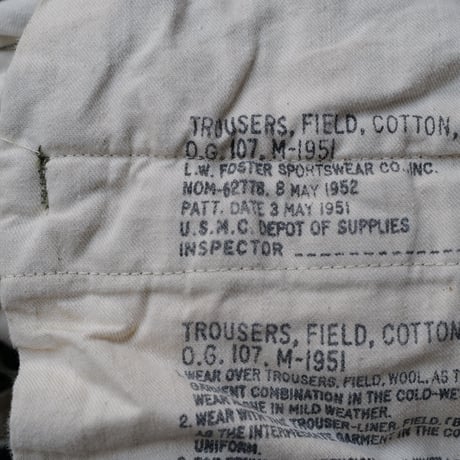 ［M-Short］USMC type M-51 Trousers_no.8