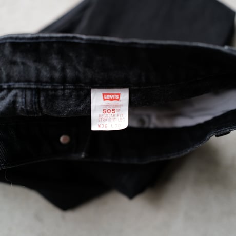 [W35 L30] Levi's 505_Sulfur Black_90s_no.4