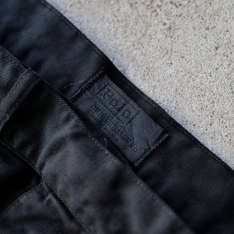 [W36 L30] Super Black_VINTAGE POLO Gurkha 2tuck Pants_no.12
