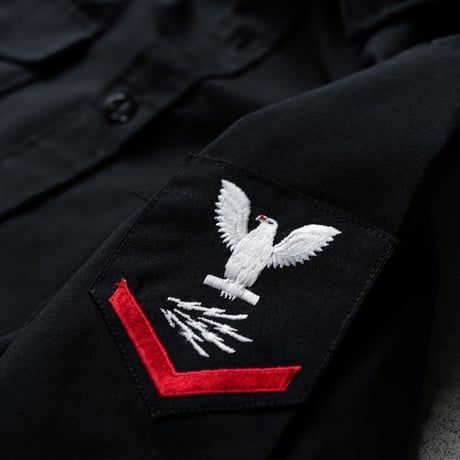 ［16 1/2 XL fit］U.S.NAVY Black Shirt_deadstock_no.16