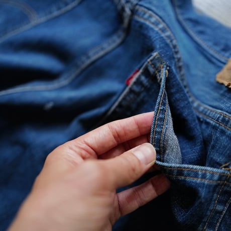 Levi's 505 Big E "Heart Patch"