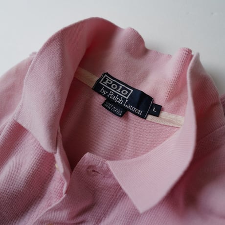 ［L］POLO SHIRT_MADE IN USA_80-90s vintage