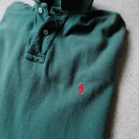 ［L］POLO SHIRT_MADE IN USA_80-90s vintage