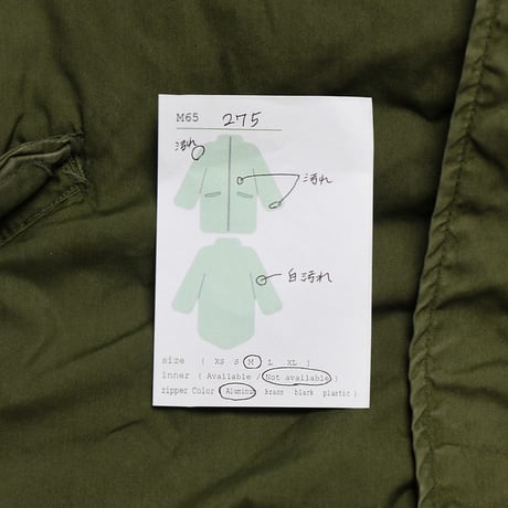 ［M］m65 parka_Silver Zipper First Model_no.275