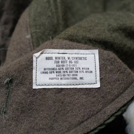 ［Free size］m65 parka_hood_deadstock_multi color