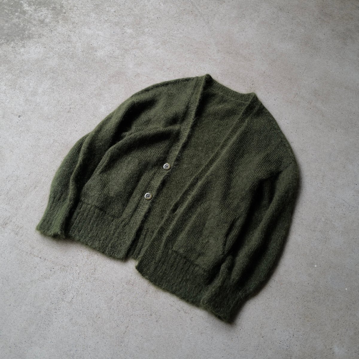 トップス anyten Mohair Cardigan Military Green M anyten Mohair Cardigan Military Green M 【公式通販】