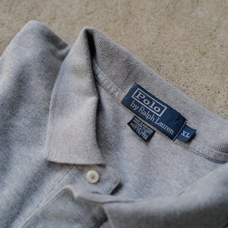 ［XL］POLO SHIRT_MADE IN USA_80-90s vintage_