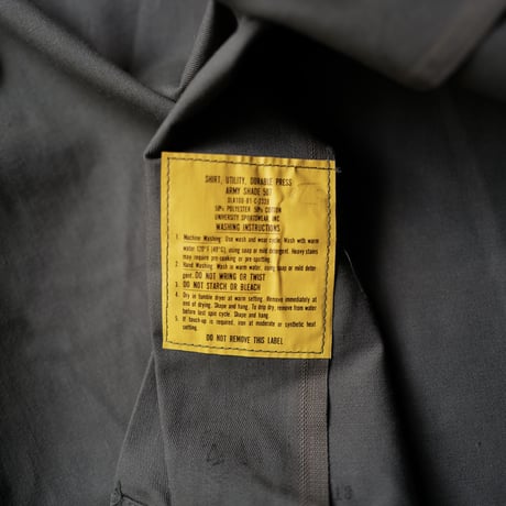 ［M (14 1/2)］USARMY Olive Green Shirts_deadstock_no.9