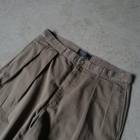 [W34 L32] POLO CHINO 2tuck PANTS_90s vintage_no.5