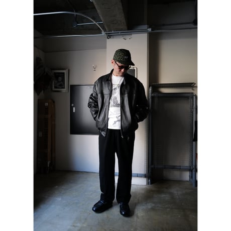 3月末お届け予定分_Fragments of Vintage Leather_Zip-up Jacket