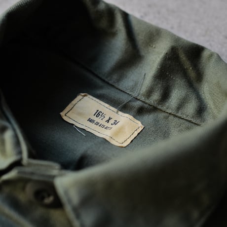 ［16 1/2 XL fit］USARMY Olive Green "BIG" Shirt_deadstock_no.7