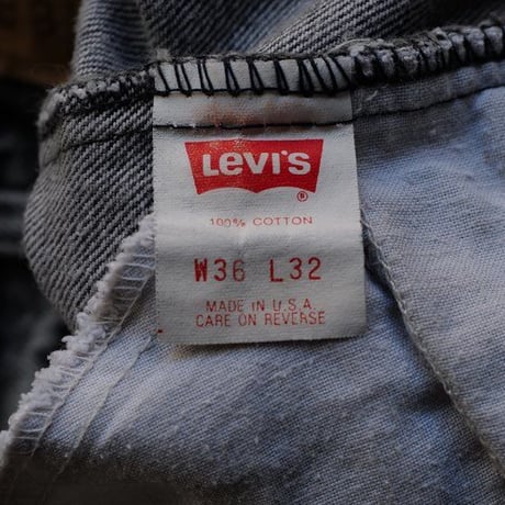 ［W36 L32］Levi's 505 Acid Wash Black