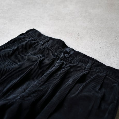 [W35 L29] Super Black_VINTAGE POLO CORDS 2tuck Pants_no.4