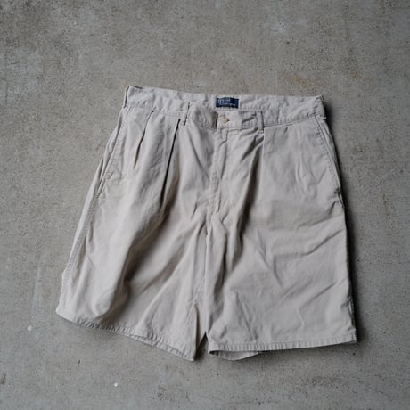 [W38] POLO CHINO SHORTS 2tuck_80-90s vintage_no.3