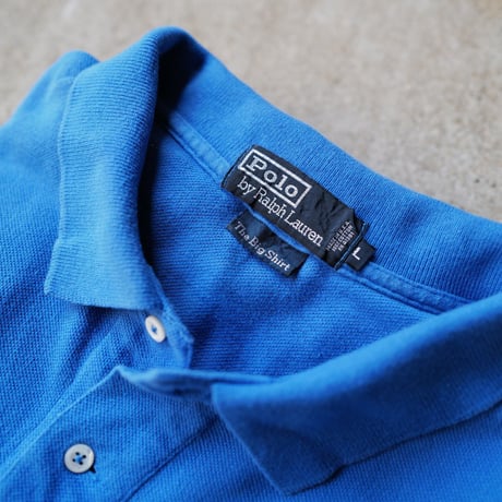 ［L］BIG POLO_MADE IN USA_90s vintage_royal blue