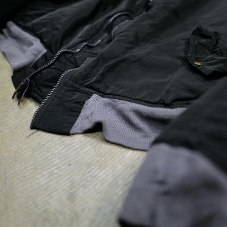 "Super Black" Shrink MA-1_Lavender Rib_no.8