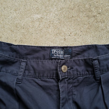 [W35] POLO CHINO SHORTS 2tuck_80s vintage_no.6