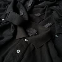 ［White Button］Super Black_VINTAGE POLO SHIRT_made in USA