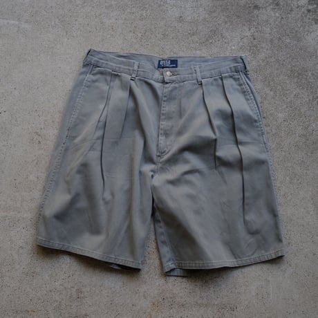 [W34] POLO CHINO SHORTS 2tuck_80-90s vintage