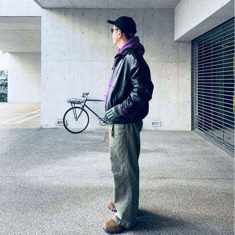 6月末お届け予定分_［Free Size］Fragments of Vintage Leather_Zip-up Jacket