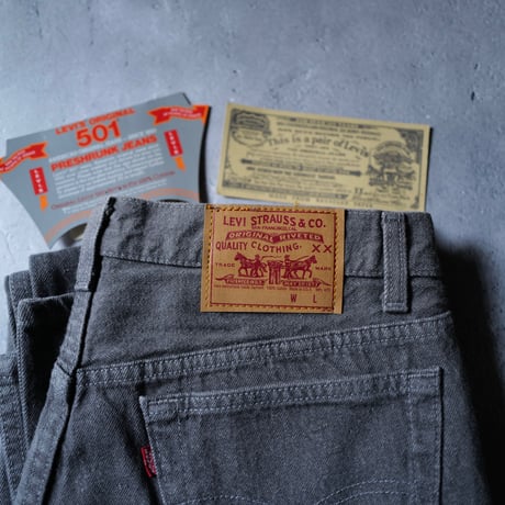[W34 L36] Levi's 501_Gray_rare type_90s_deadstock