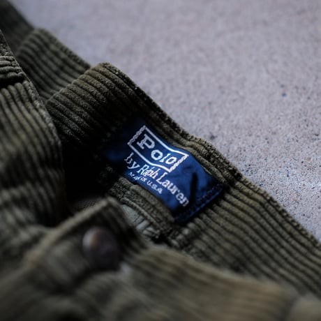 [W33 L30] VINTAGE POLO CORDUROY 2tuck PANTS_no.3