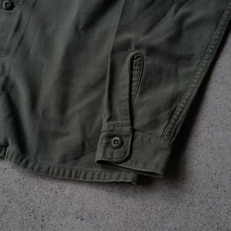 ［L (15 1/2)］USAMC Olive Green Shirts_Cotton100_no.4
