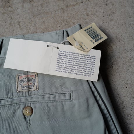 [W34 L34] VINTAGE POLO CHINO 2tuck Pants_deadstock_no.9