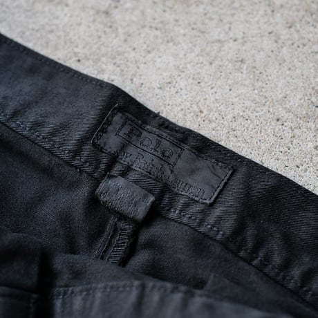[W38 L30] Super Black_VINTAGE POLO CHINO 2tuck Pants_no.9