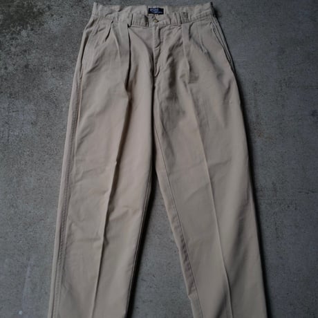 [W33 L30] Old Polo_80-90s vintage_2tack chino