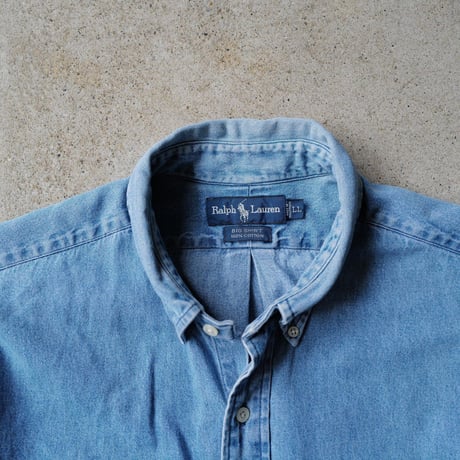 ［XL］BIG SHIRT by Ralph Lauren_denim_90s vintage_no.2