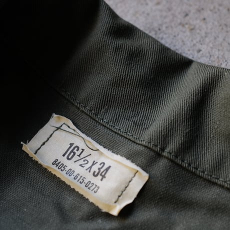 ［16 1/2 XL fit］USARMY Olive Green "BIG" Shirt_deadstock_no.4