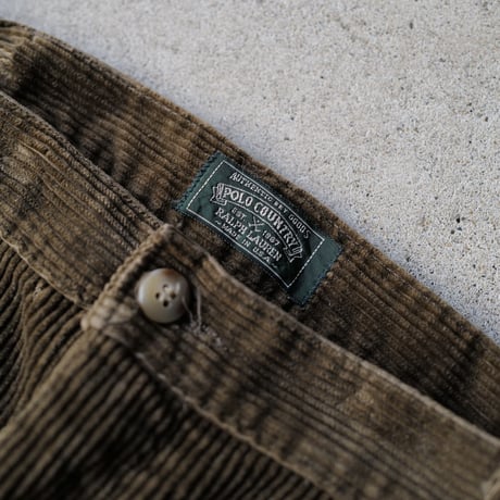 [W38 L30] POLO COUNTRY 2tuck CORDUROY PANTS_80-90s vintage