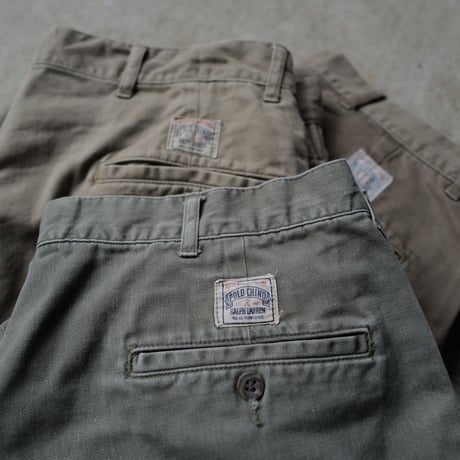 [W34 L30] POLO CHINO 2tuck PANTS_90s vintage_no.7