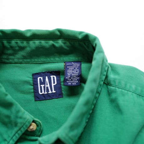 ［L］Old GAP_90s vintage_green shirt