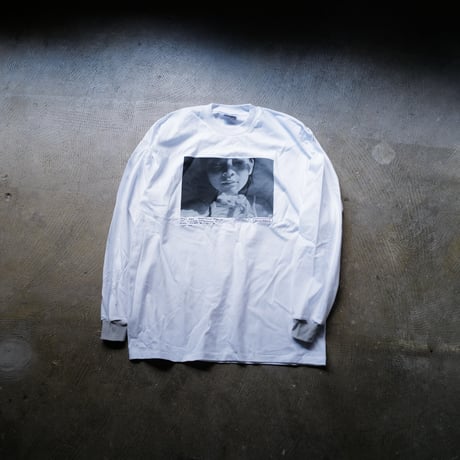 [anytee classics] Girls' Photo Long Tee_Gray rib