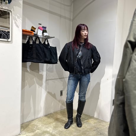 "Super Black" Shrink MA-1_Black Rib_no.1