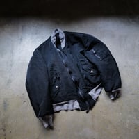 "Super Black" Shrink MA-1_Lavender Rib_no.3